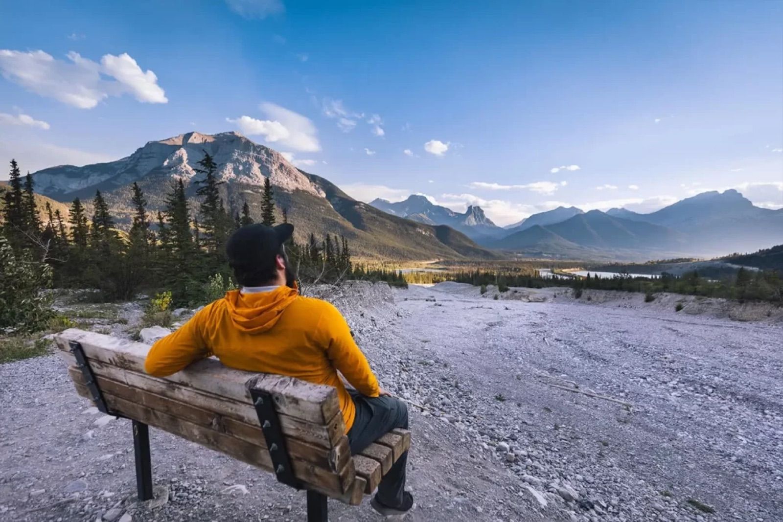 Bow Valley view from Grotto Canyon — Banff Journey Grassi Lakes & Grotto Canyon hike