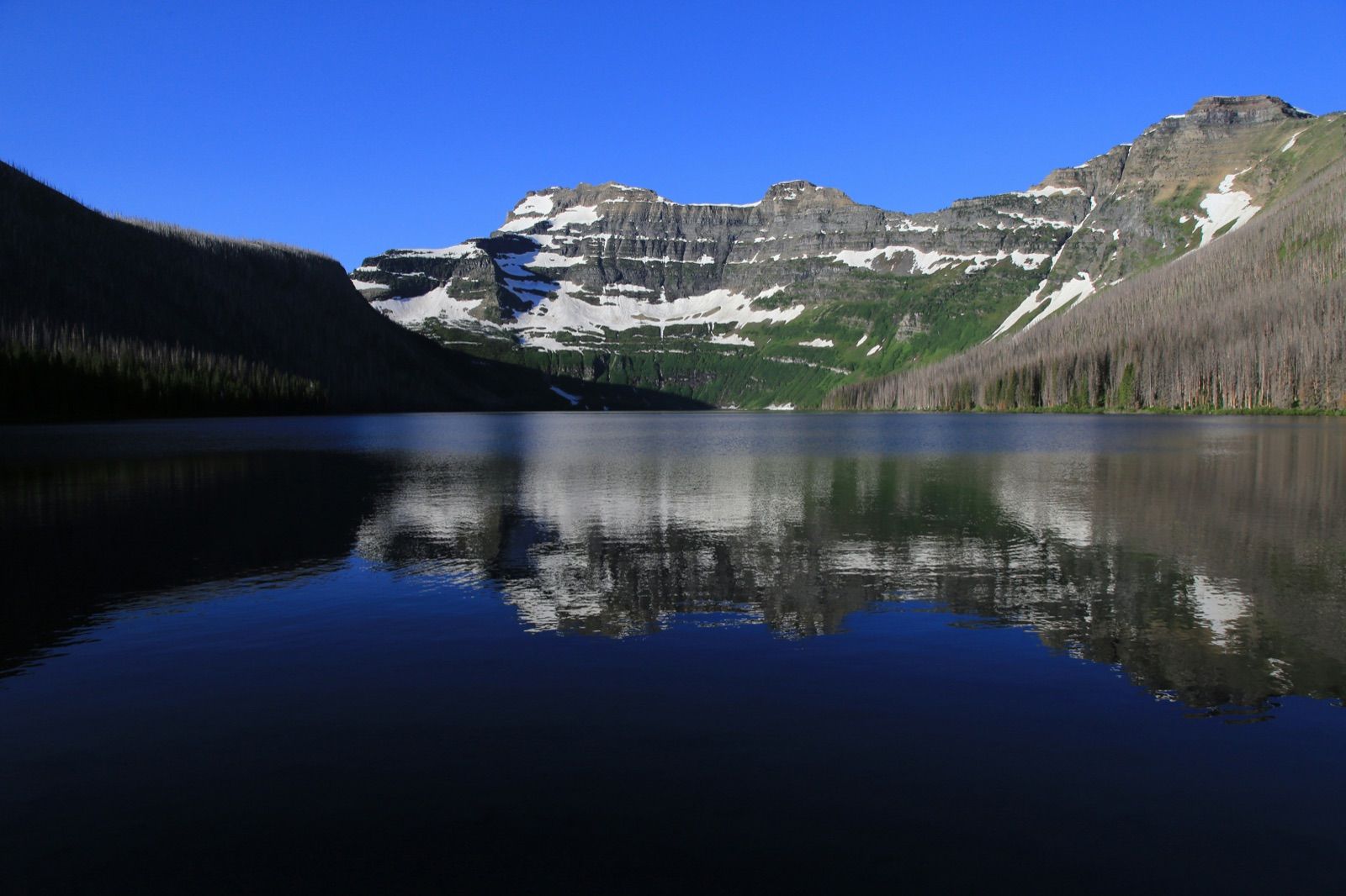 Cameron Lake with Mount Custer in Waterton — Banff Journey Waterton Lakes tour