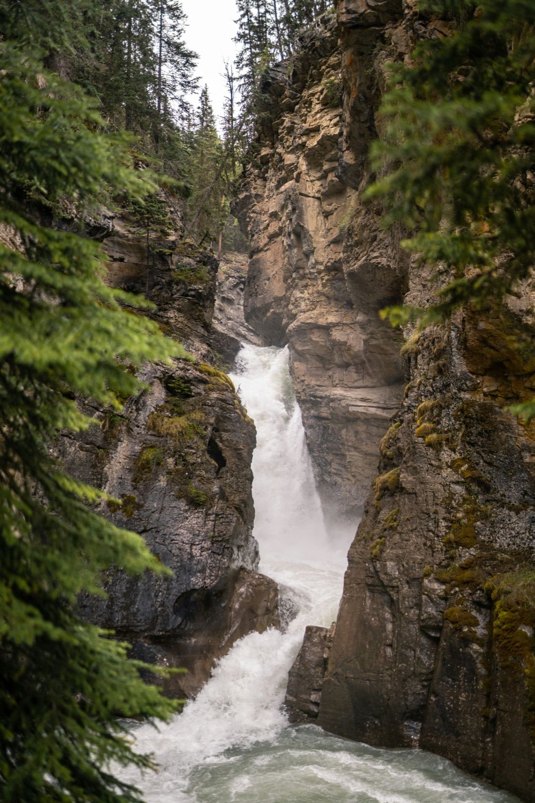 The Lower Falls in Johnston Canyon, Banff National Park — Banff Journey