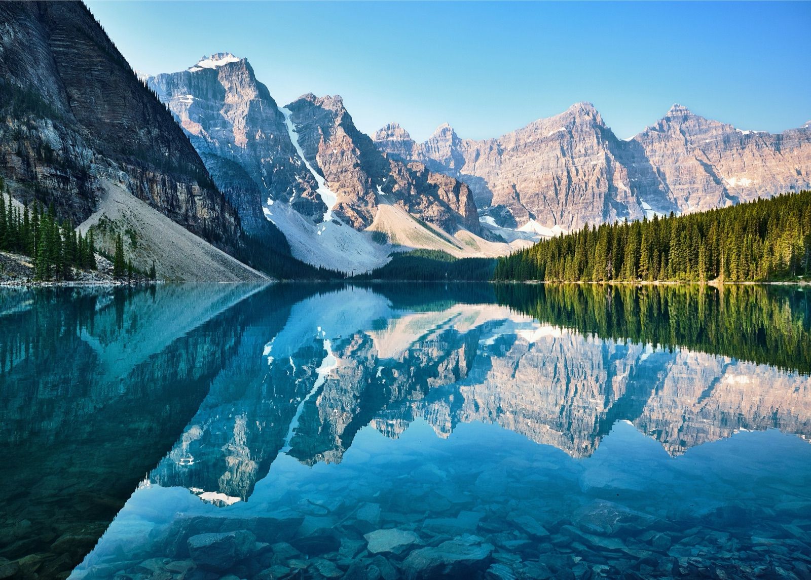 Turquoise Moraine Lake and the Valley of the Ten Peaks, Banff National Park — Banff Journey